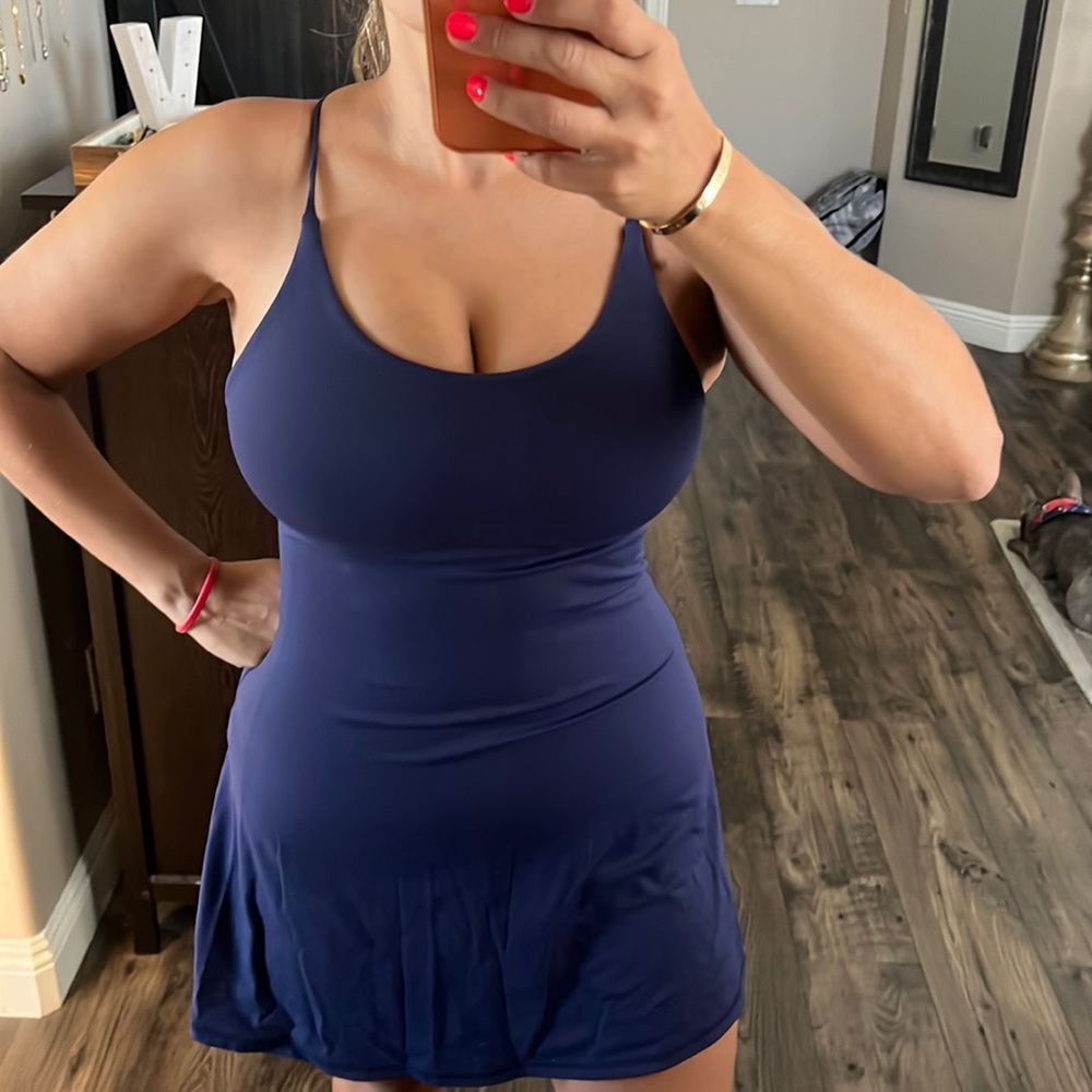HALARA navy summer dress